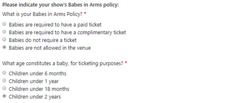 Babes In Arms Policy