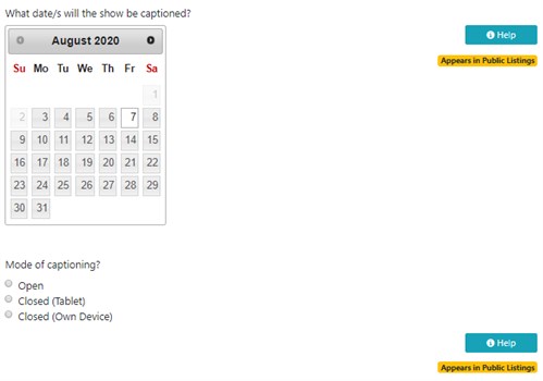 Live Captioned Questions