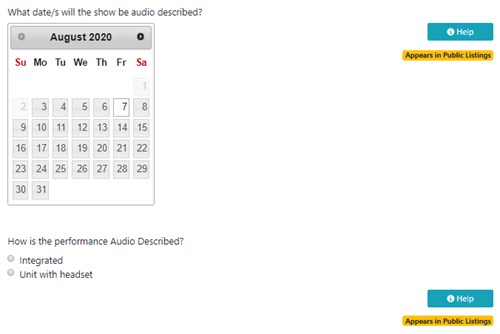 Audio Described Questions