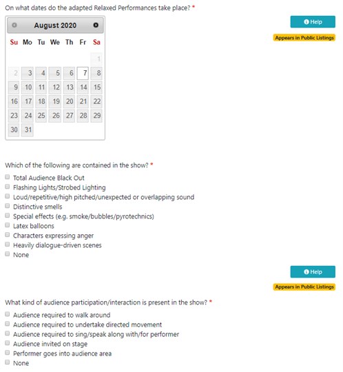 Relaxed Performances Questions 1